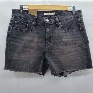 NWT Levi's Charcoal Denim Mid-Length Shorts